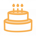 Birthday cake icon