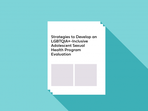 Strategies to Develop an LGBTQIA+-Inclusive Adolescent Sexual Health Program Evaluation